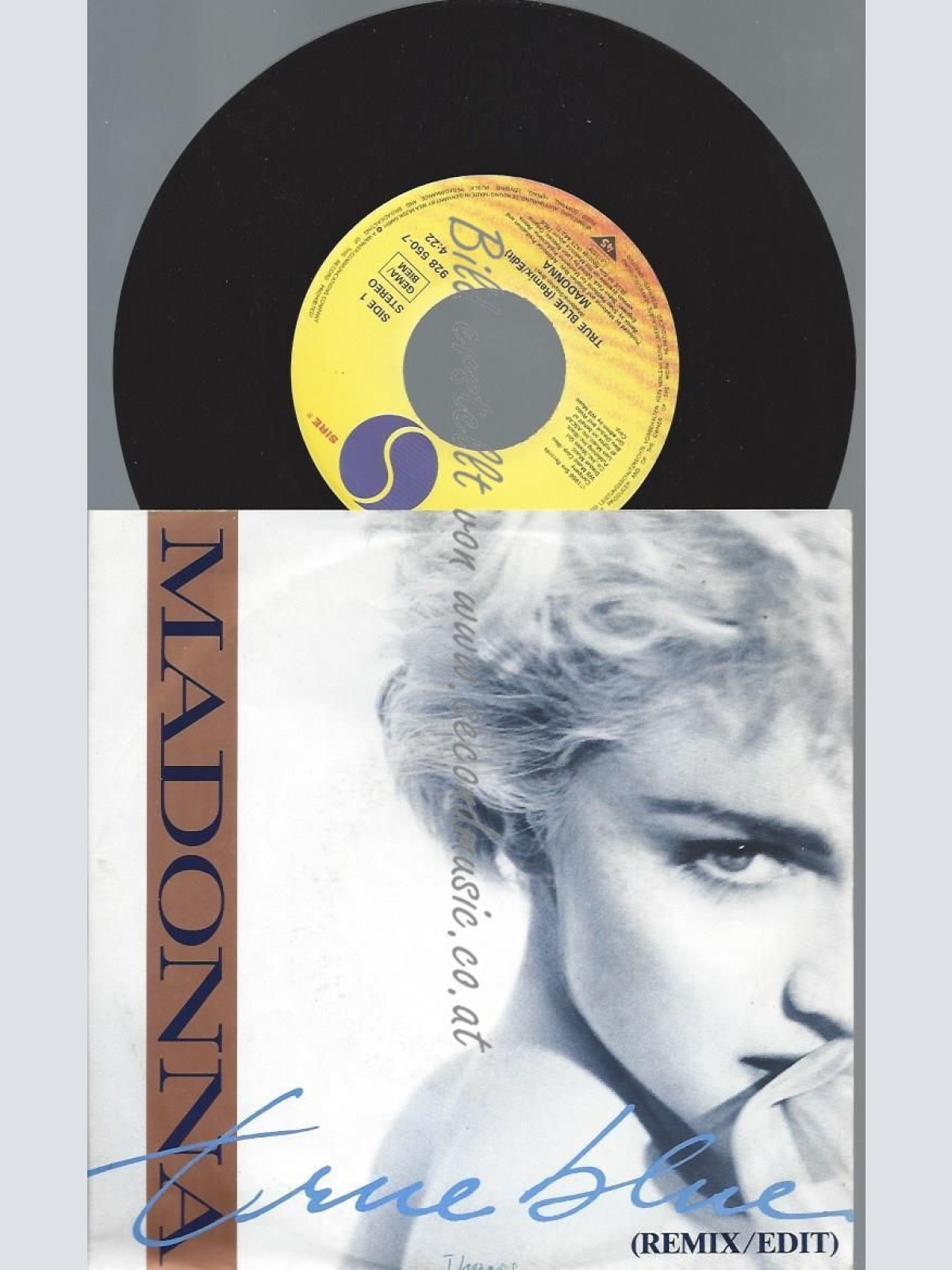 7"   Madonna  True Blue (Remix/Edit)