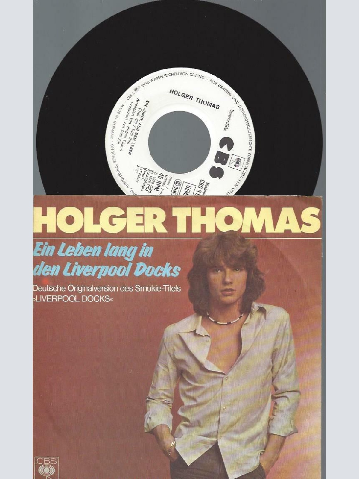 7" --Holger Thomas – Ein Leben Lang In Den Liverpool Docks / Promo