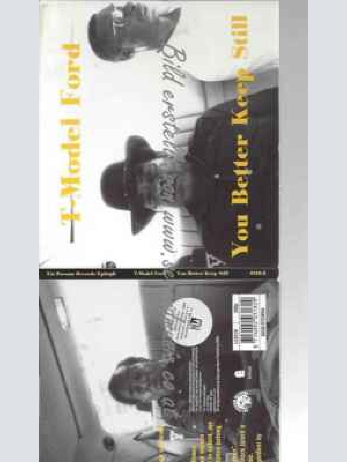 CD--T-Model Ford | --++You Better Keep Still