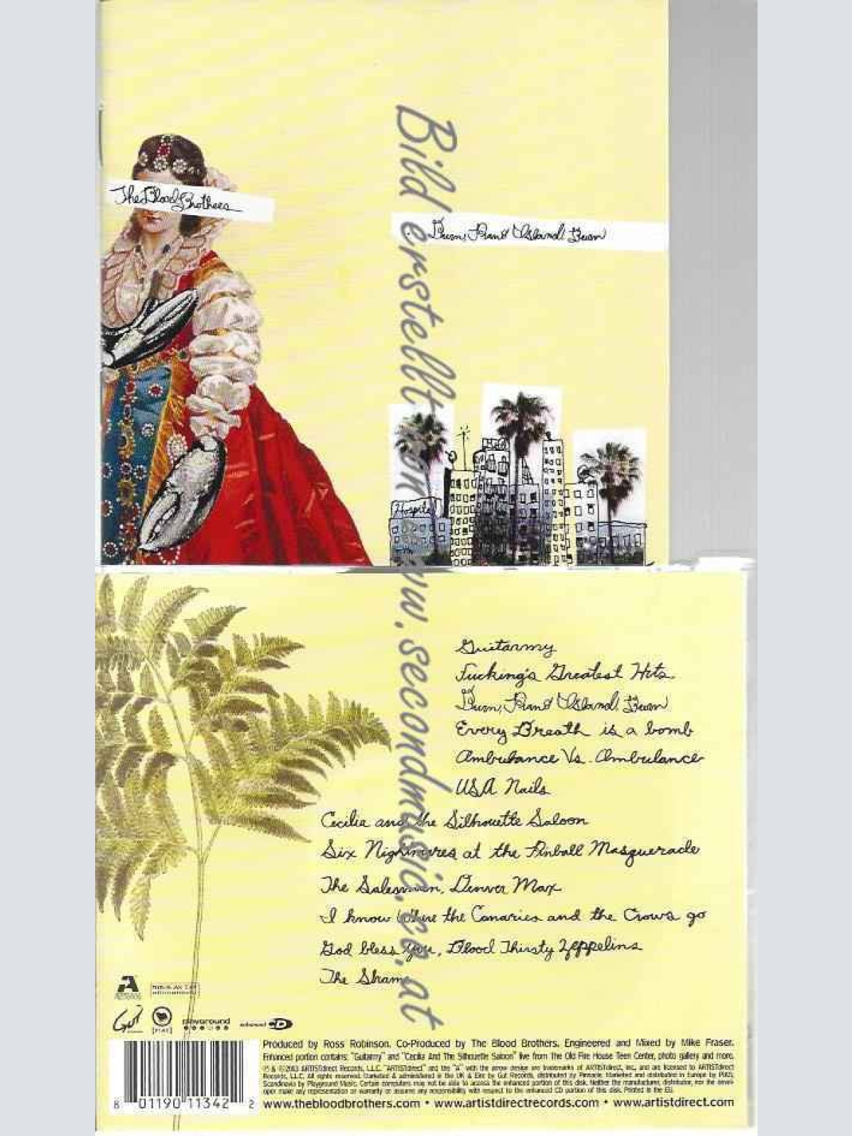 CD--Blood Brothers | --Burn Piano Island,Burn