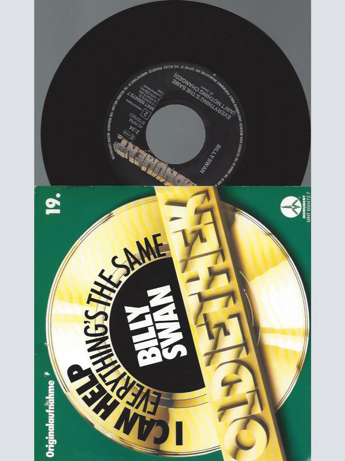 7"   Billy Swan  I Can Help / Everything´s The Same