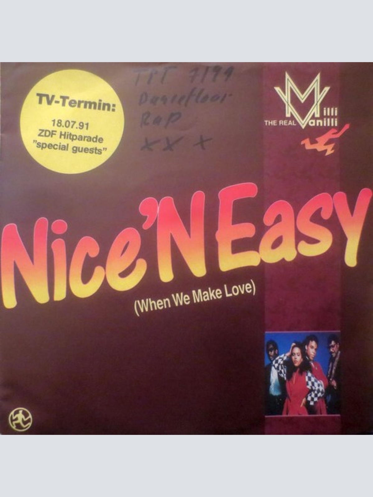 7", Single The Real Milli Vanilli - Nice 'N Easy