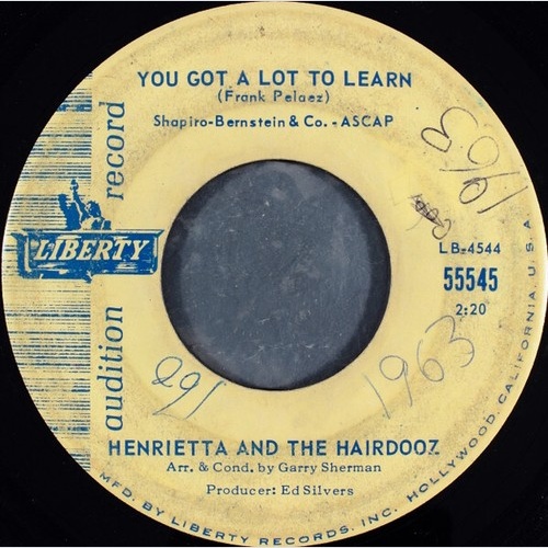 7", Single, Promo Henrietta And The Hairdooz - Slow Motion