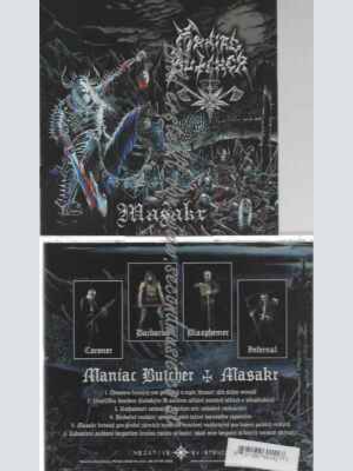 CD--Maniac Butcher | --Masakr