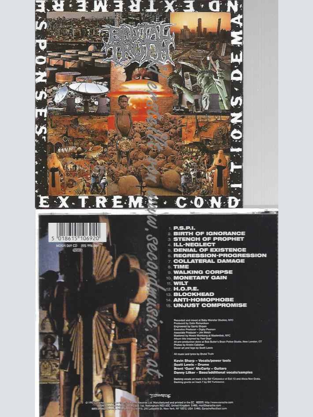 CD--Brutal Truth | --Extreme Conditions Demand Extreme Responses