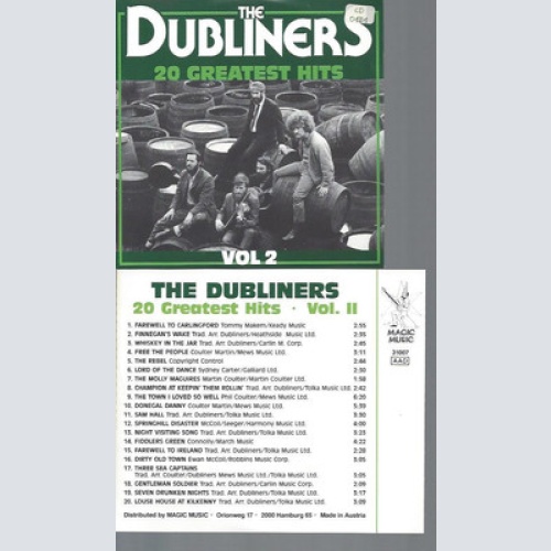 CD--THE DUBLINERS 20 GREATEST HITS VOL 2