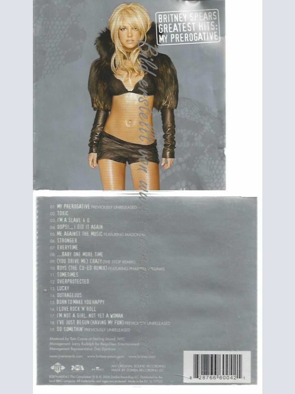 CD--BRITNEY SPEARS--    GREATEST HITS: MY PREROGATIVE