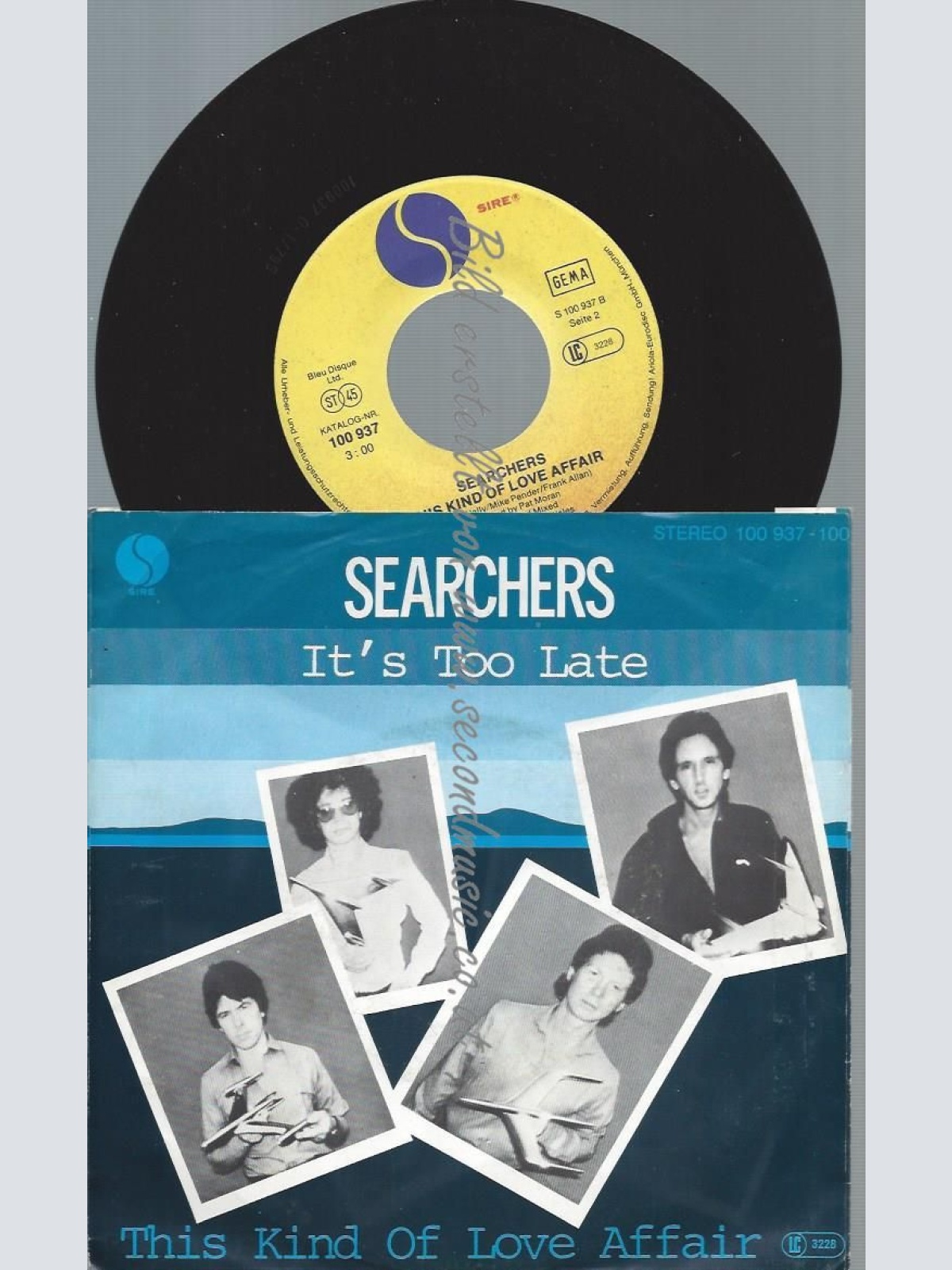 7"  The Searchers  It's Too Late