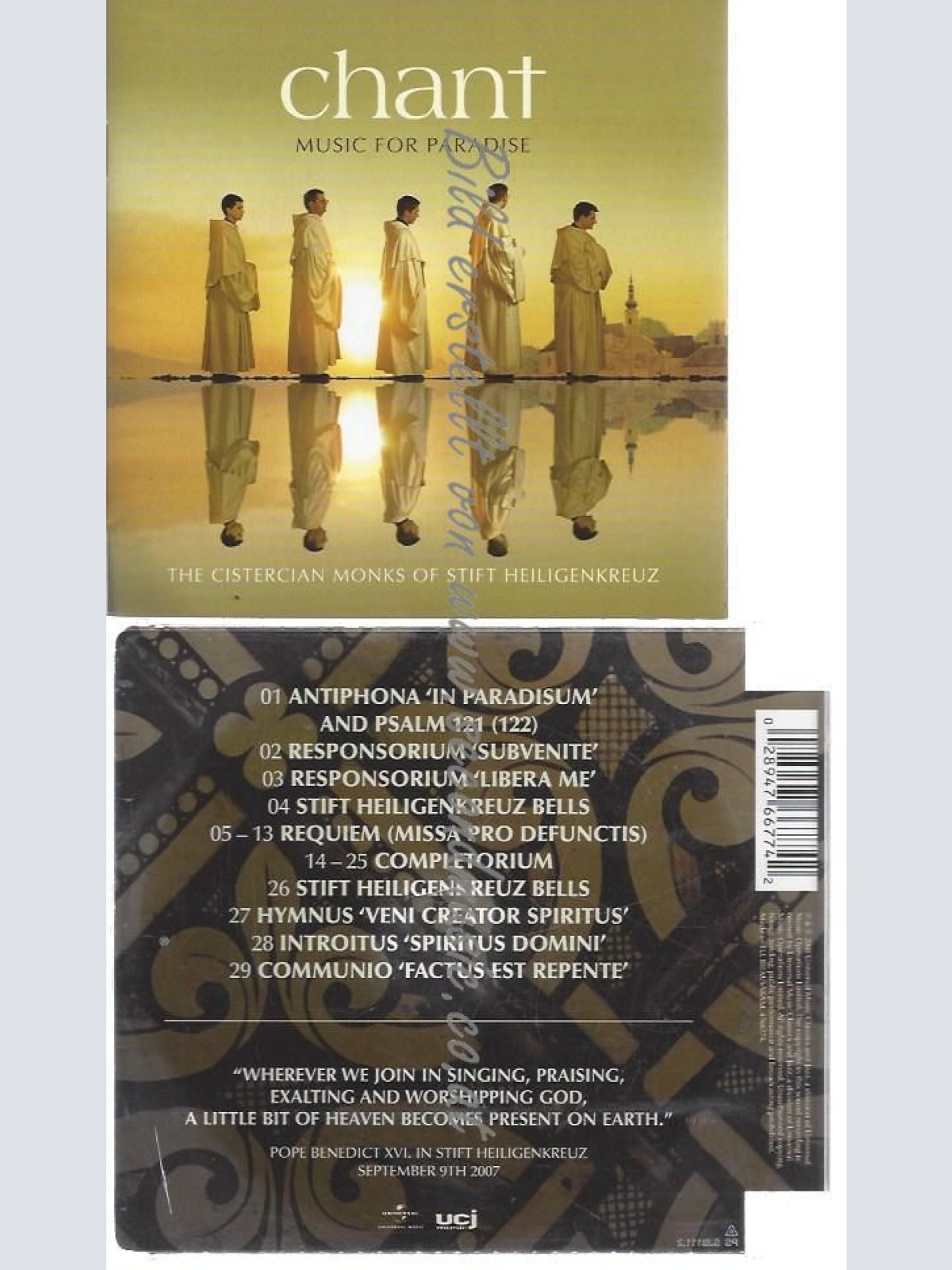 CD-- --    CHANT - MUSIC FOR PARADISE