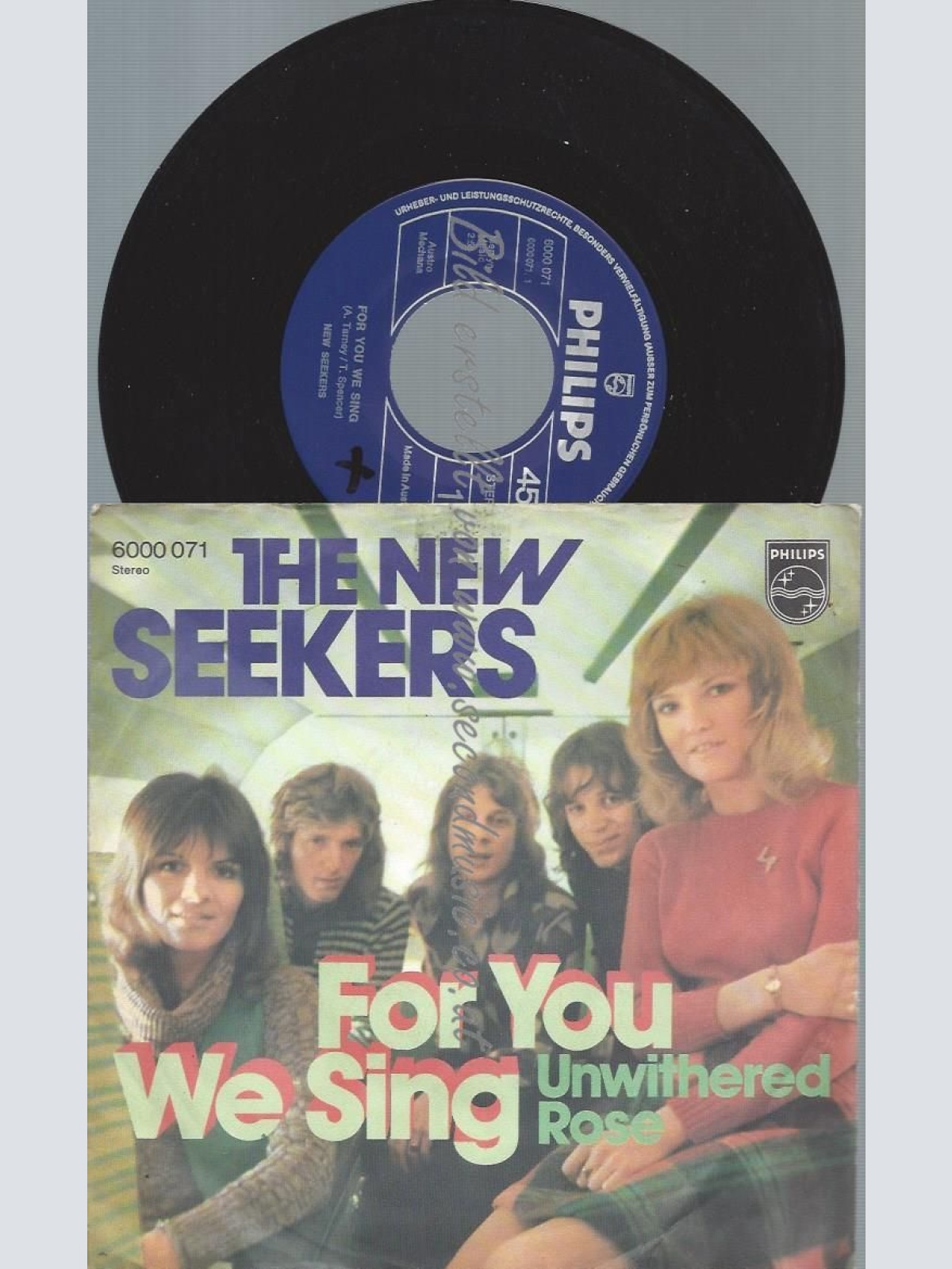 7"   The New Seekers  For You We Sing //A