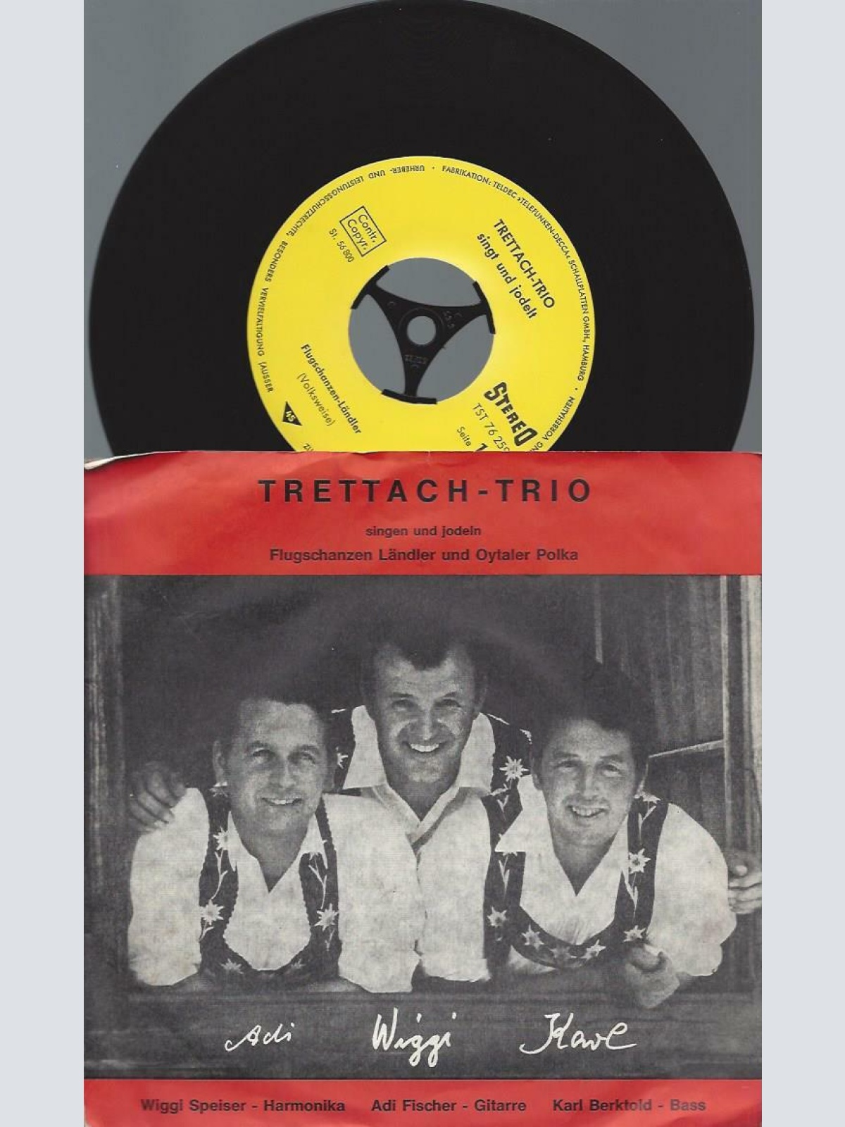7" Trettach-Trio -- Singen Und Jodeln Flugschanzen Ländler