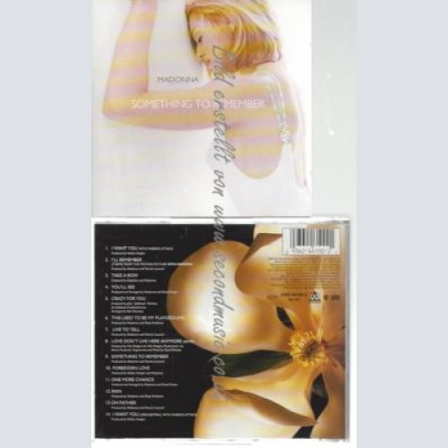 CD--Something to Remember - Her Greatest Hits //Madonna