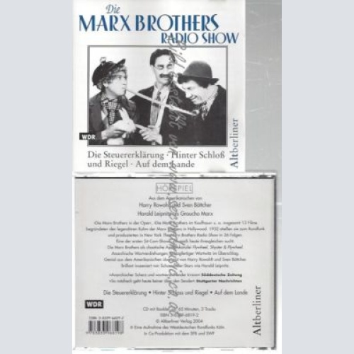 CD-- -    DIE MARX BROTHERS RADIO SHOW,