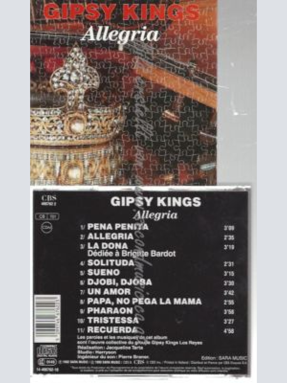 CD--GIPSY KINGS--    ALLEGRIA |