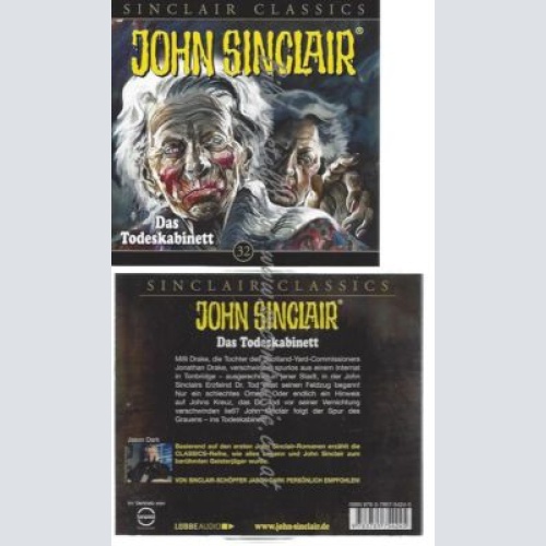 CD--JASON DARK--    JOHN SINCLAIR CLASSICS - FOLGE 32: DAS TODESKABINETT.