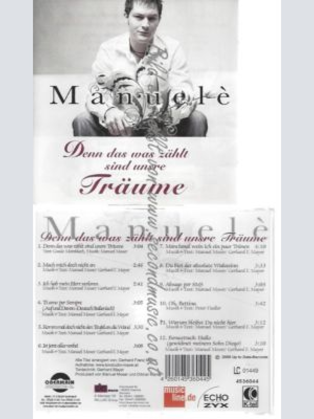 CD--Denn das was zählt sind unsere Träume // Manuelè