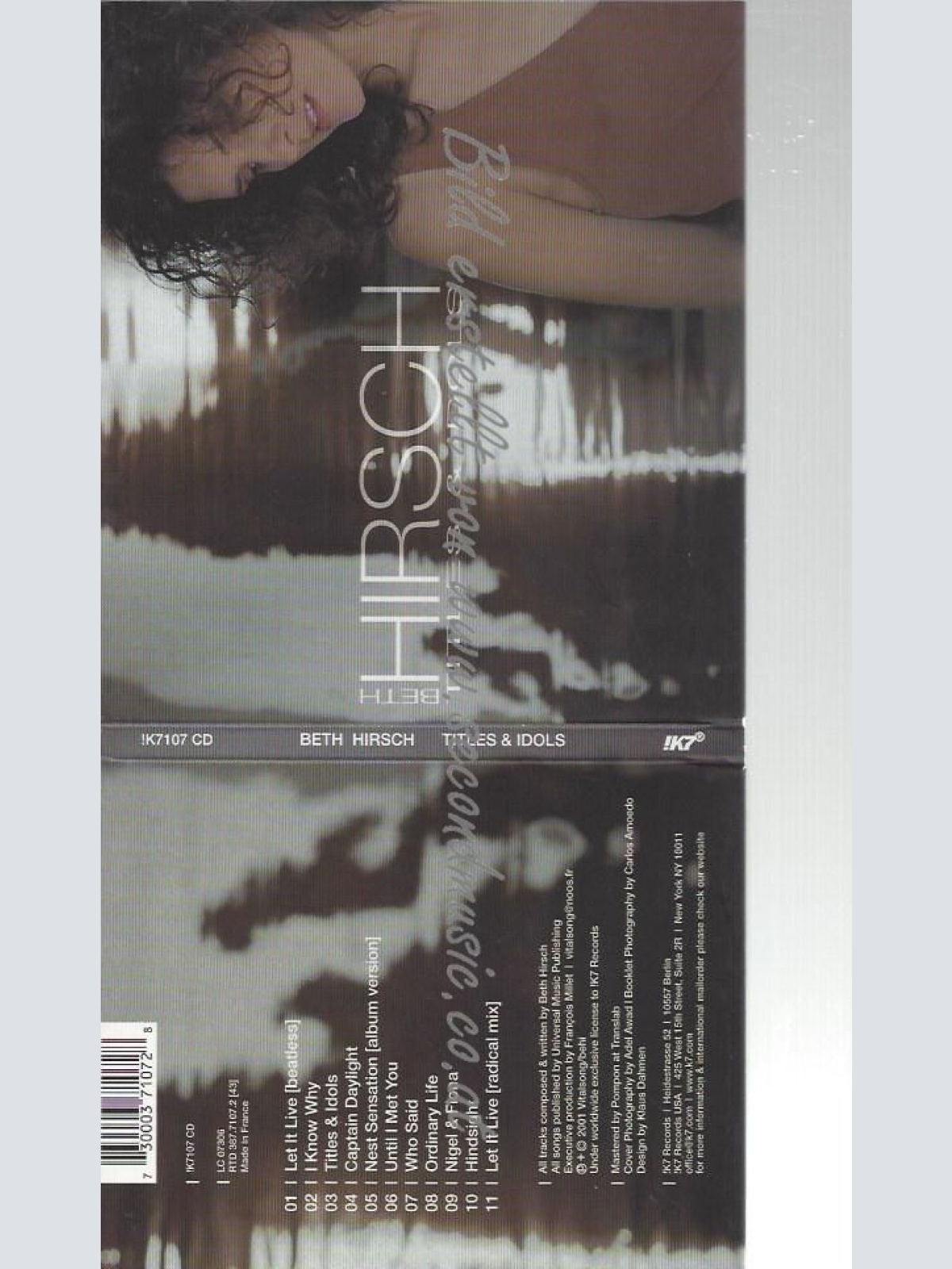 CD--BETH HIRSCH--    TITLES & IDOLS [EXPLICIT]
