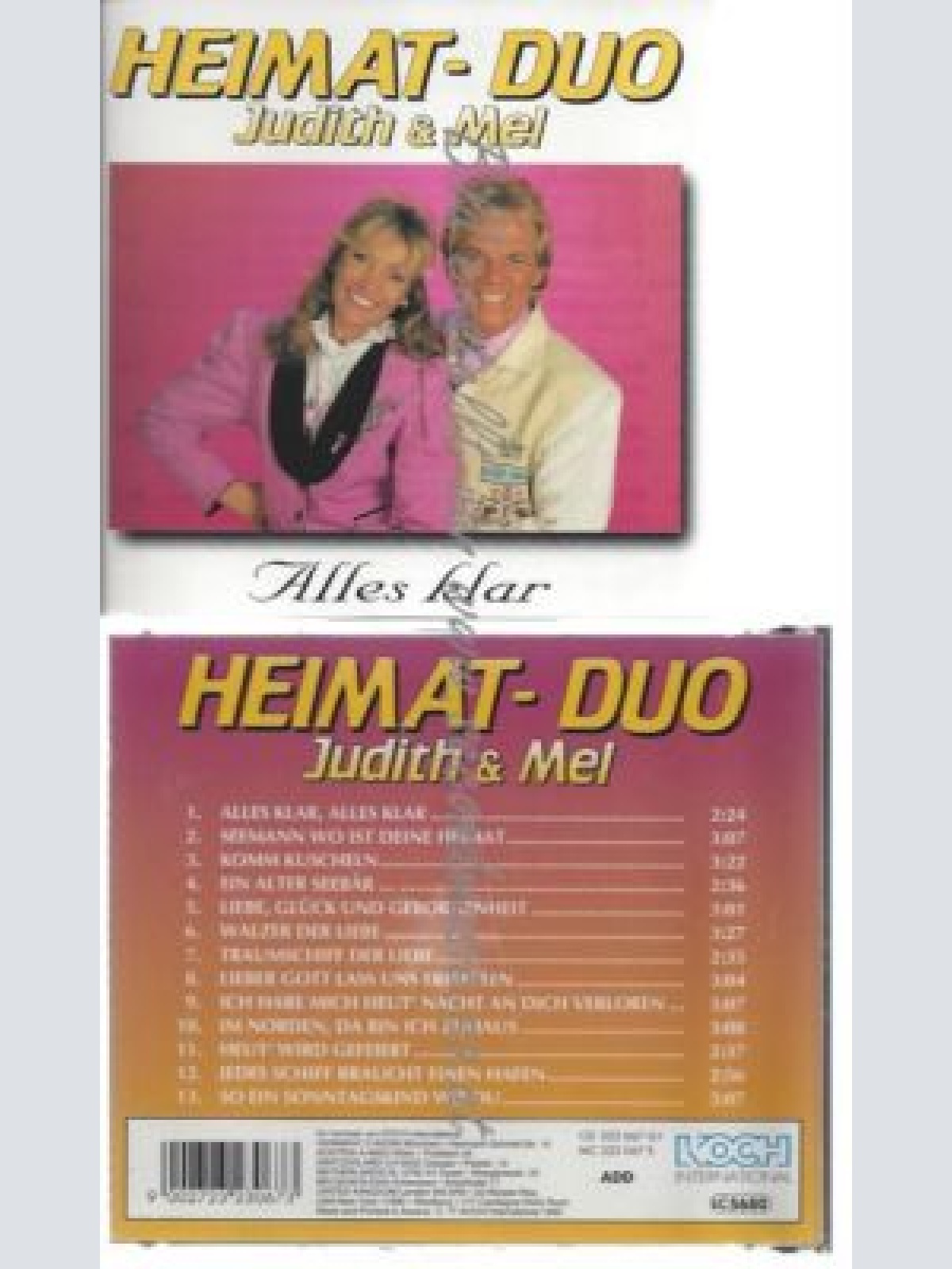 CD--JUDITH & MEL--    ALLES KLAR    // HEIMAT DUO