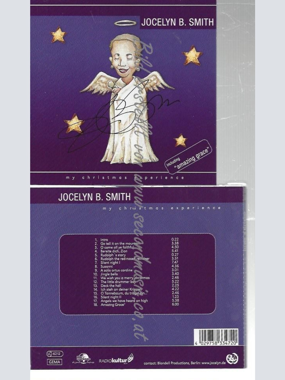 CD--JOCELYN B. SMITH--    MY CHRISTMAS EXPERIENCE