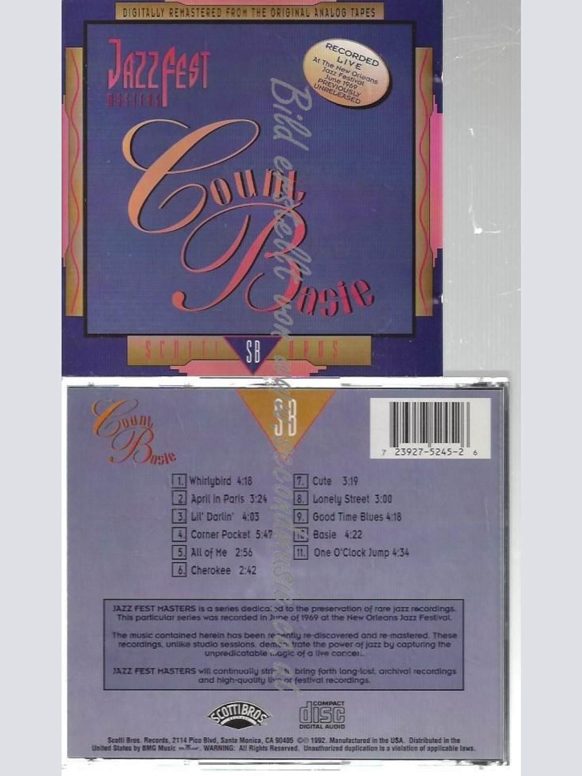 CD--COUNT BASIE UND JAZZ FEST MASTERS -SERIES---    JAZZ FEST:COUNT BASIE |