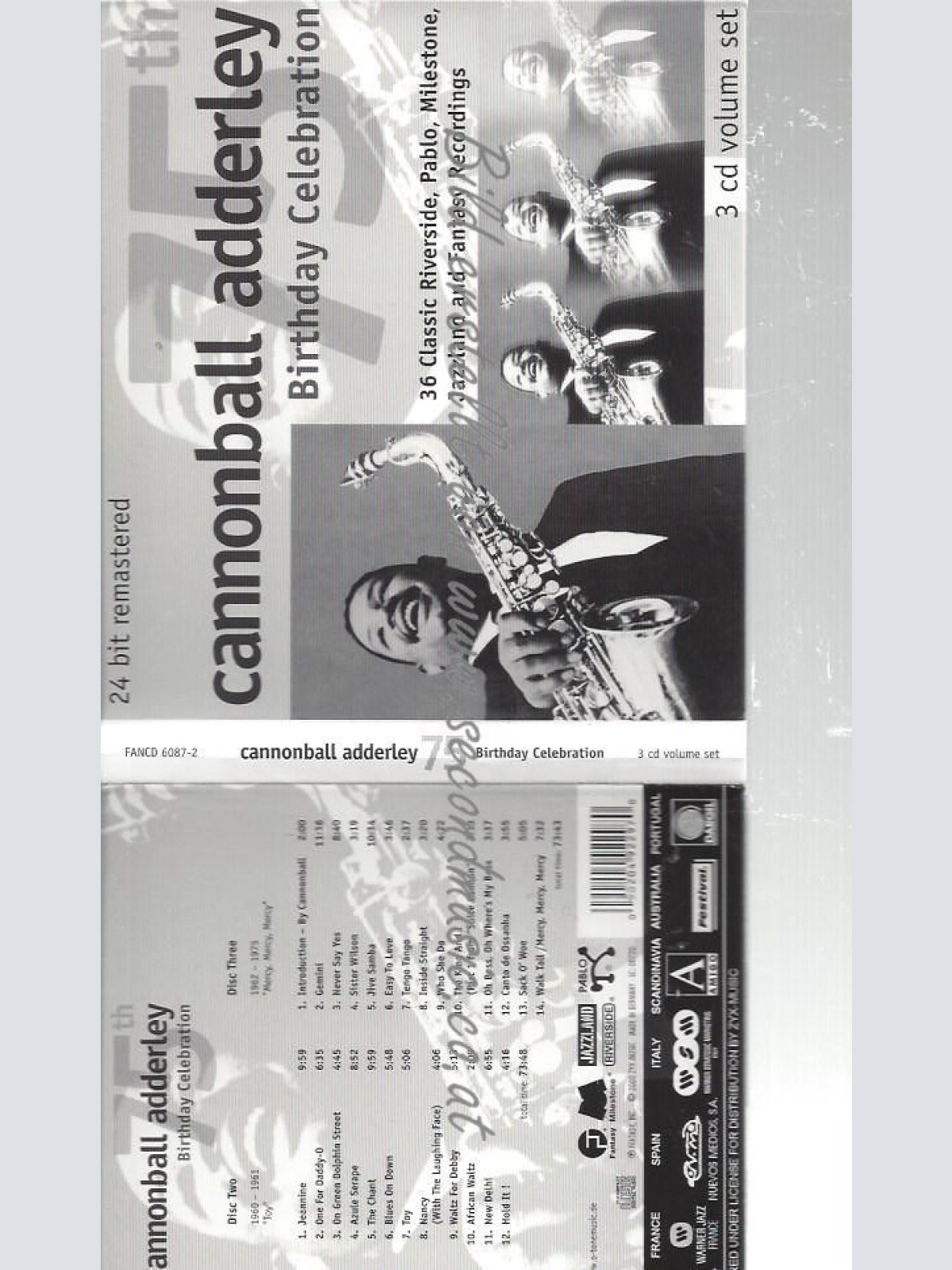 CD--ADDERLEY,CANNONBALL--    75 TH BIRTHDAY CELEBRATION | BOX-SET