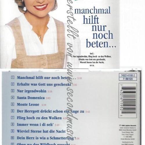 CD--ANGELA WIEDL--    MANCHMAL HILFT NUR NOCH BETEN