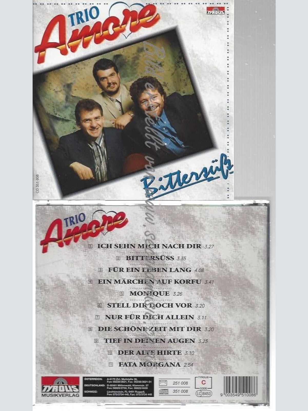 CD--TRIO AMORE--    BITTERSÜß
