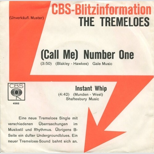 7", Single, Promo The Tremeloes - (Call Me) Number One