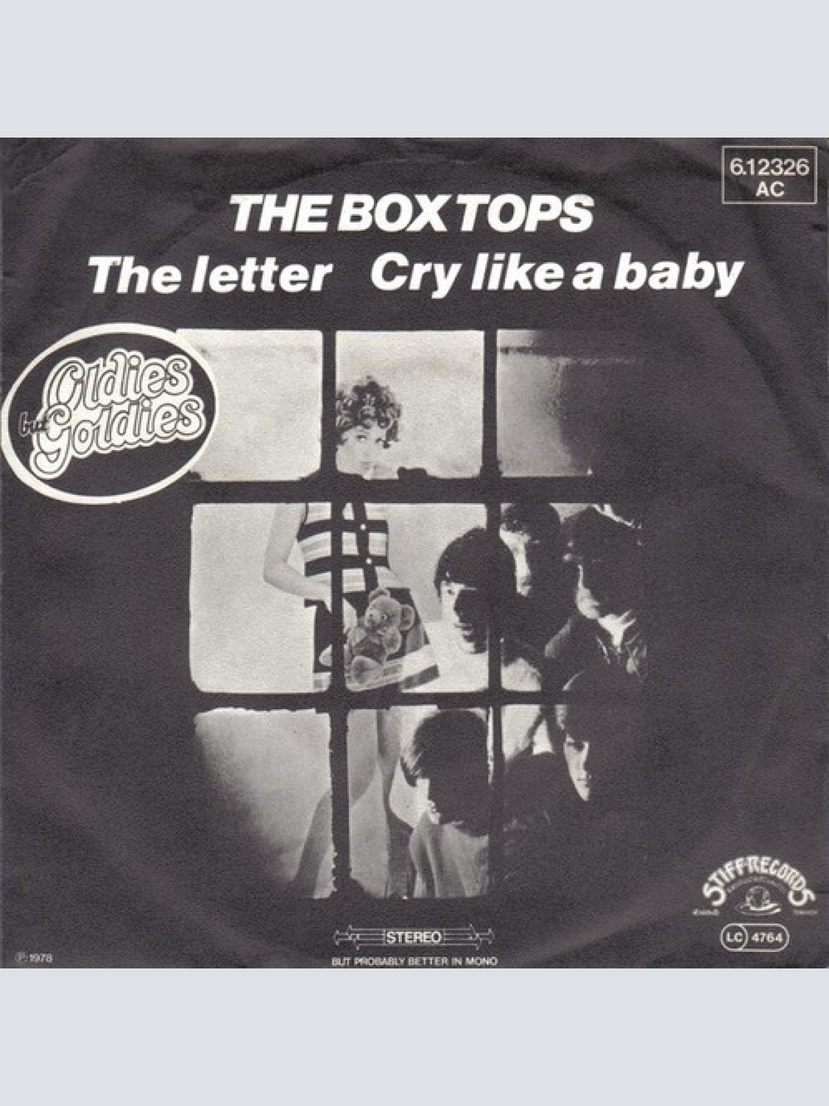 7", Single The Box Tops* - The Letter / Cry Like A Baby