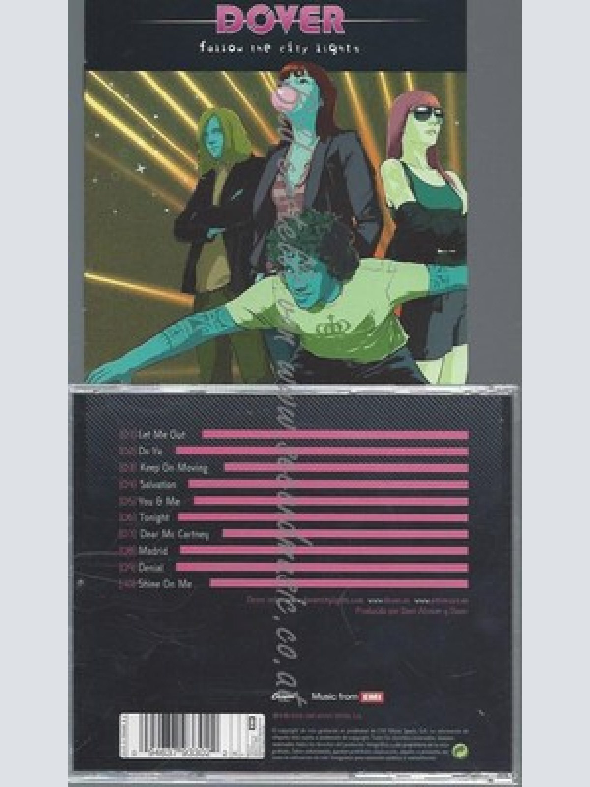 CD--DOVER--FOLLOW THE CITY LIGHTS