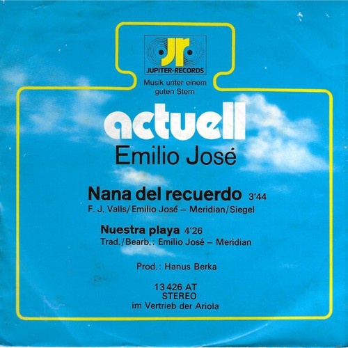 7", Single, Promo Emilio José - Nana Del Recuerdo