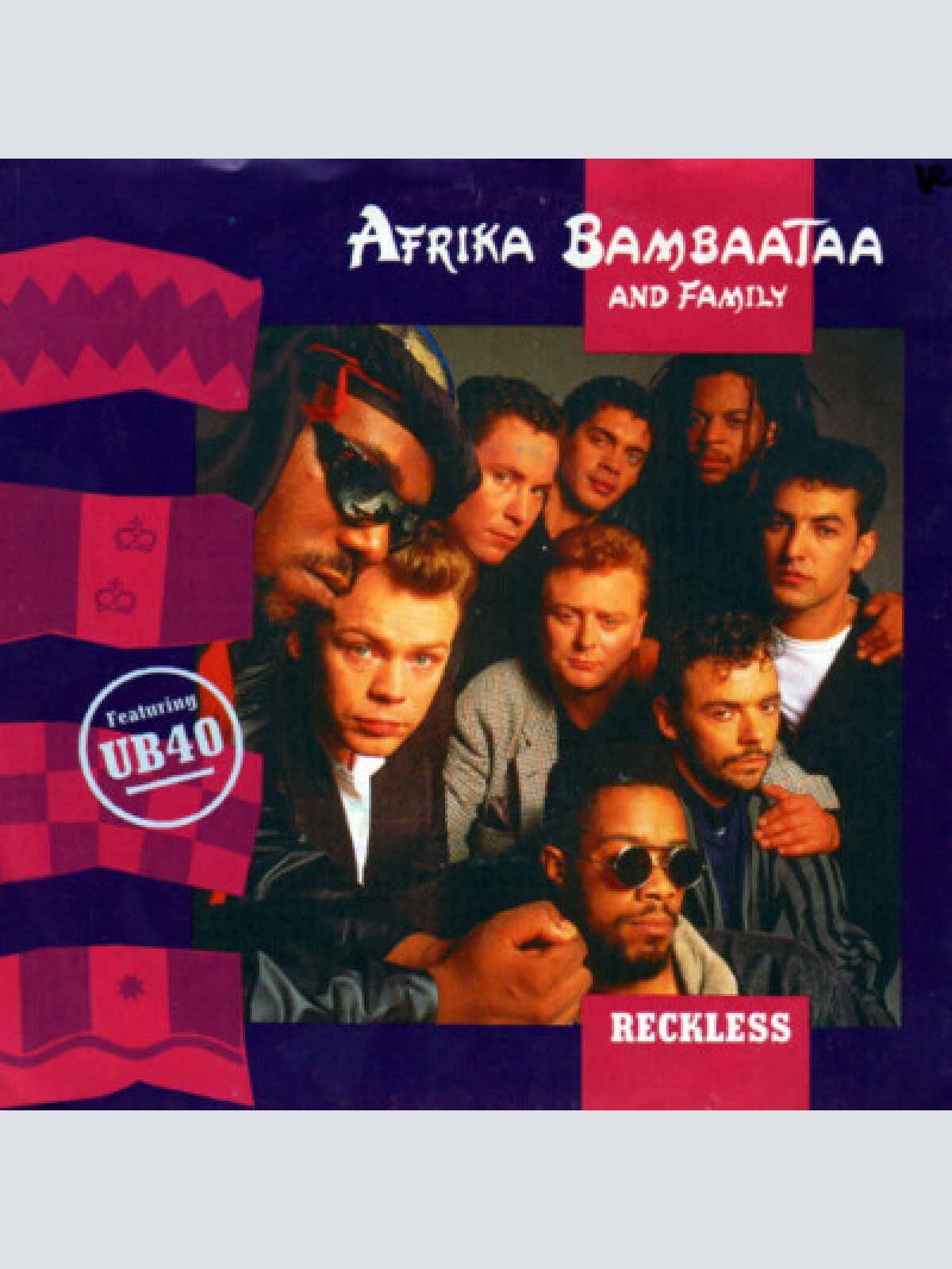 7", Single Afrika Bambaataa And Family* Featuring UB40 - Reckless