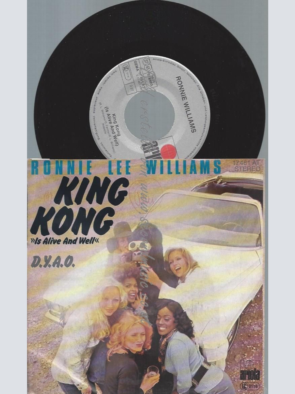 7"   Ronnie Lee Williams*  King Kong