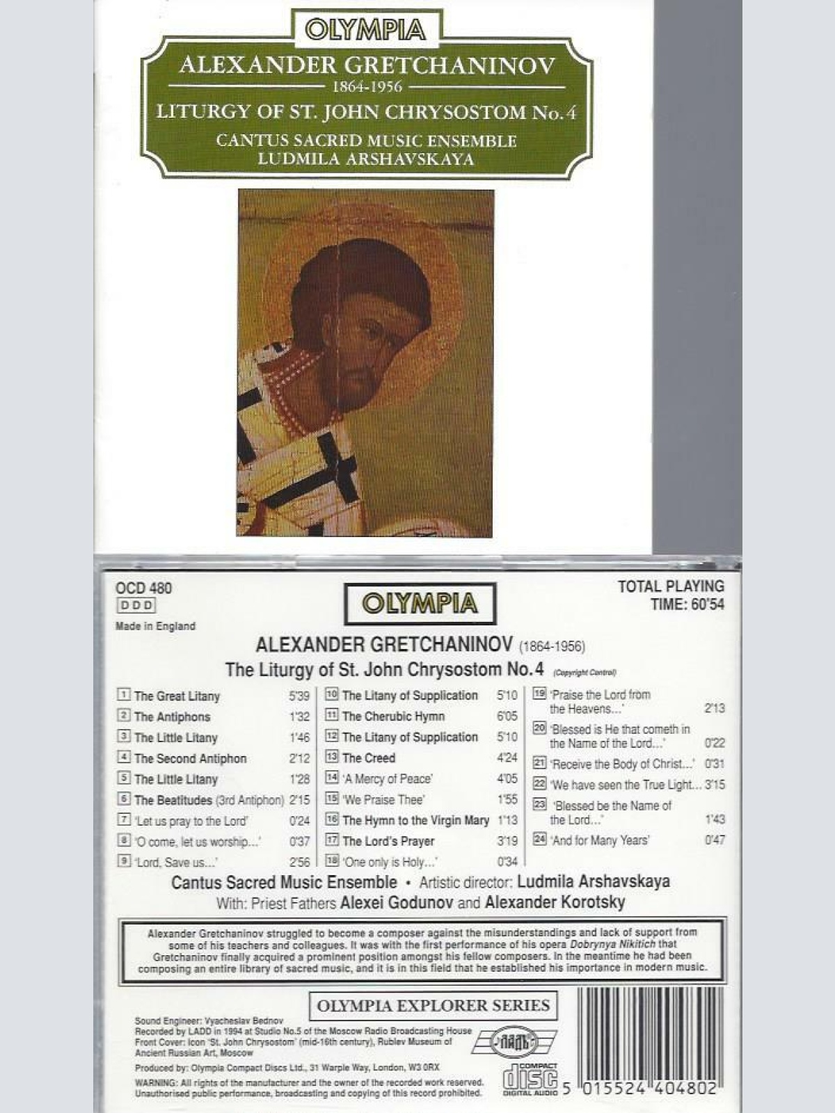 CD-  Liturgy Of St. John Chrysostom No. 4