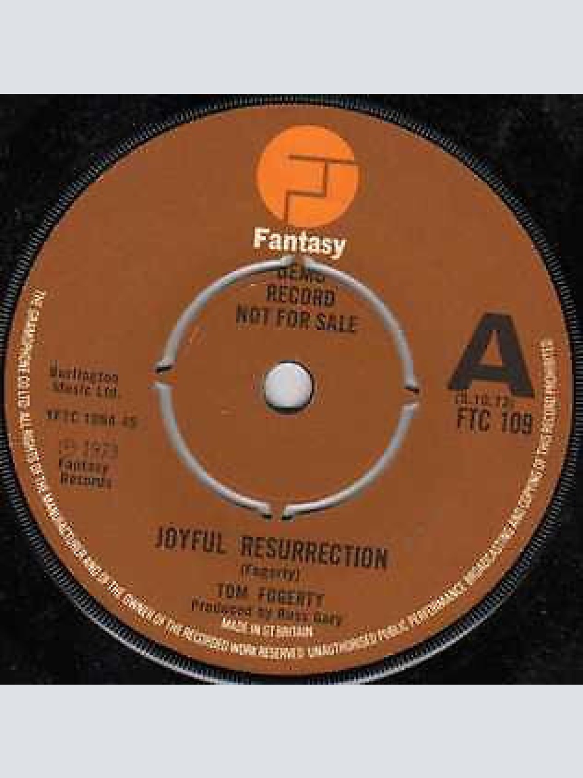 7", Promo Tom Fogerty - Joyful Resurrection