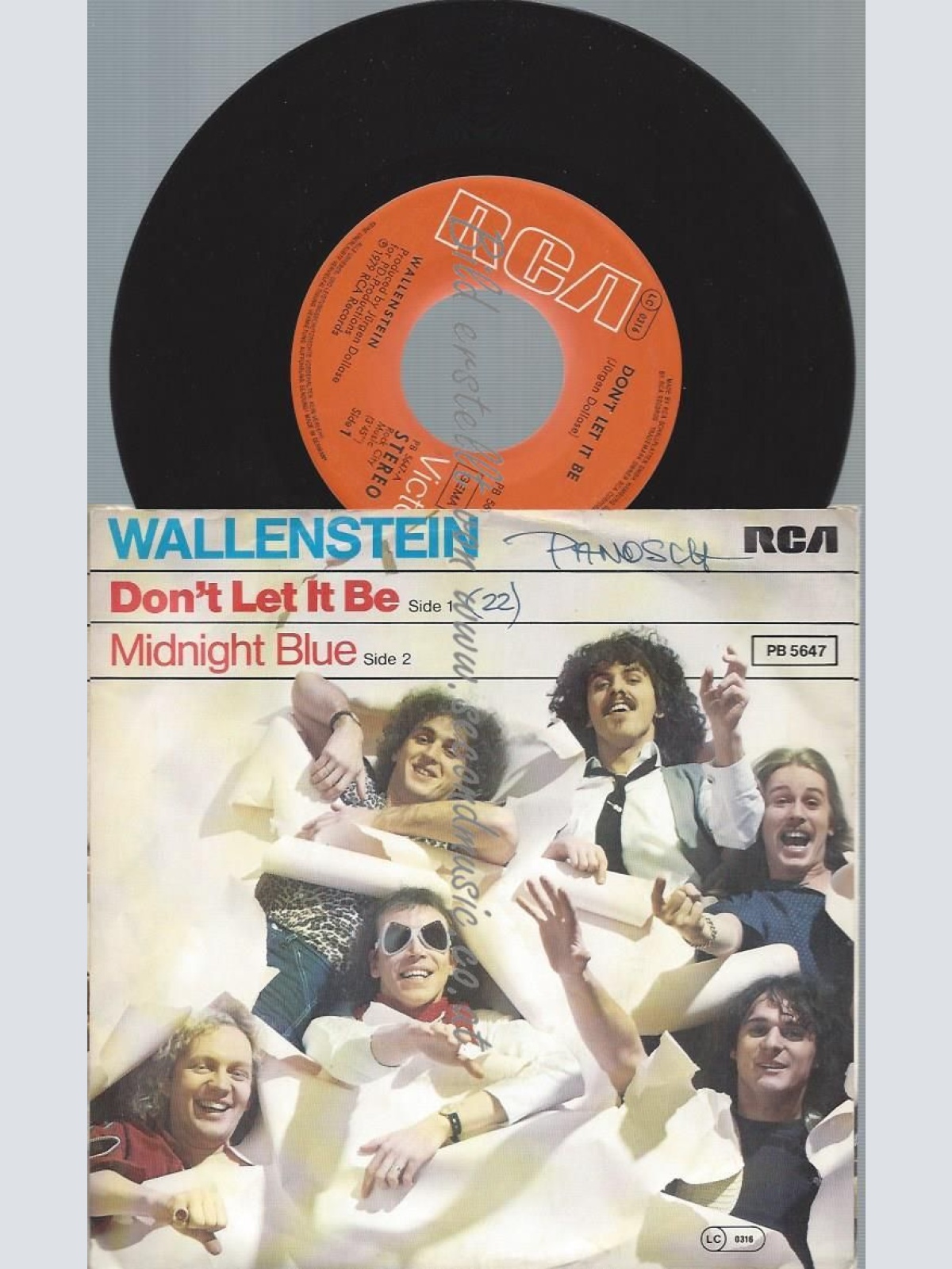 7"   Wallenstein – Don't Let It Be