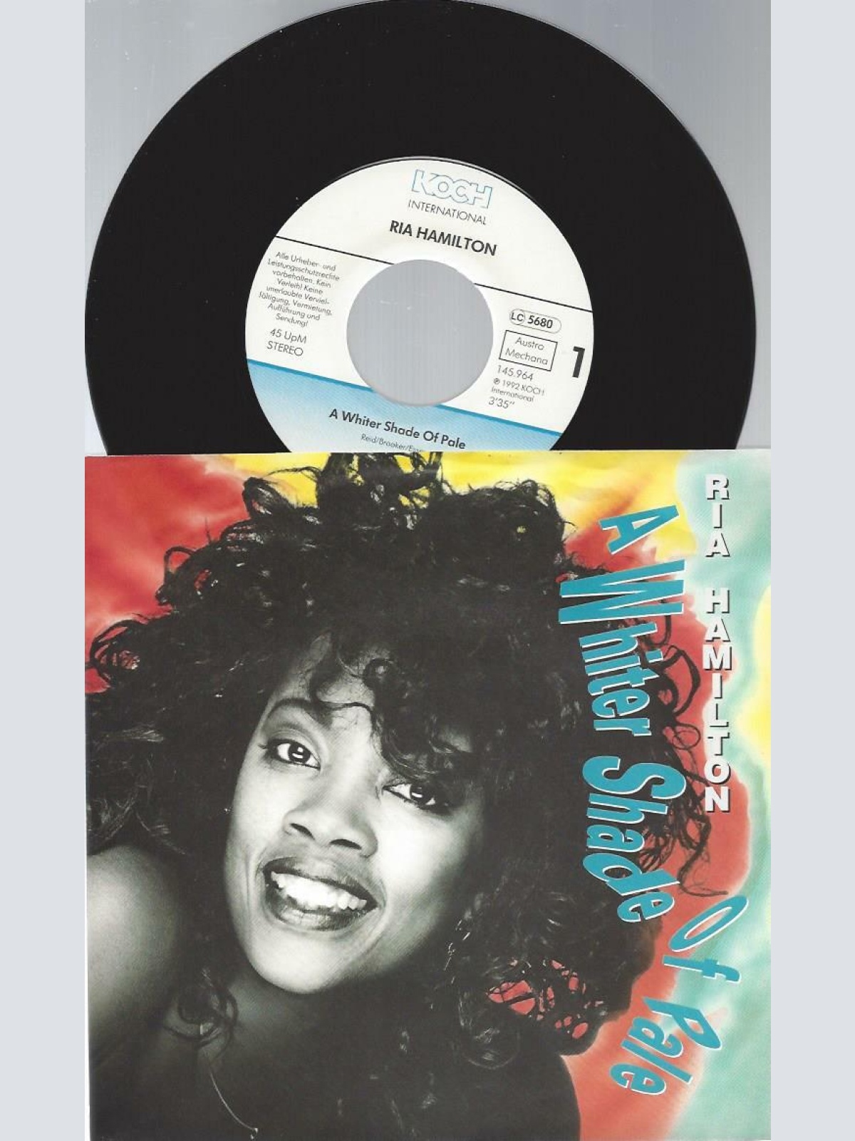 7" Ria Hamilton – A Whiter Shade Of Pale