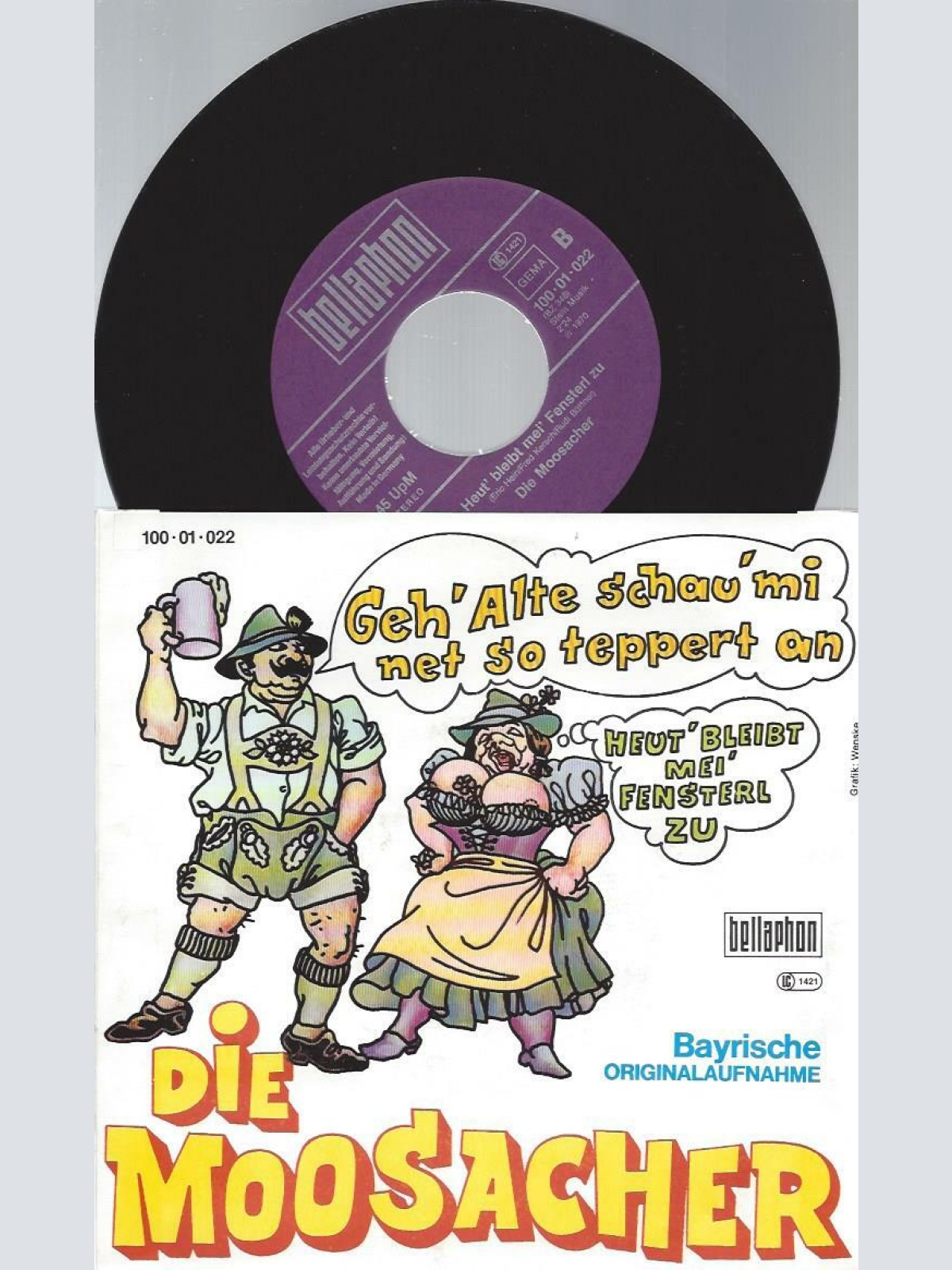 7" Die Moosacher --  Geh alte schau mi net so teppert an