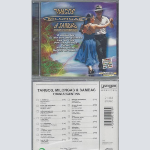 CD--NEU-TANGOS MILONGAS & SAMBAS--FROM ARGENTINA
