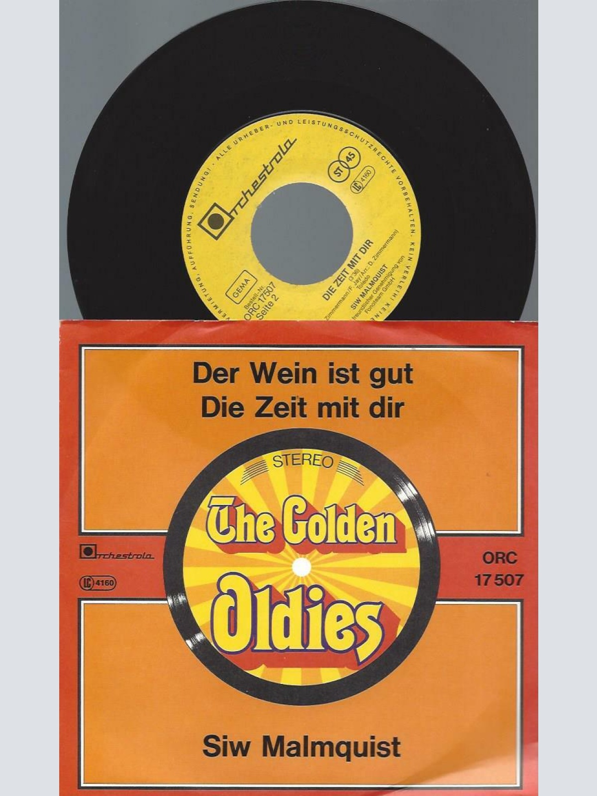 7" Siw Malmkvist – Der Wein Ist Gut