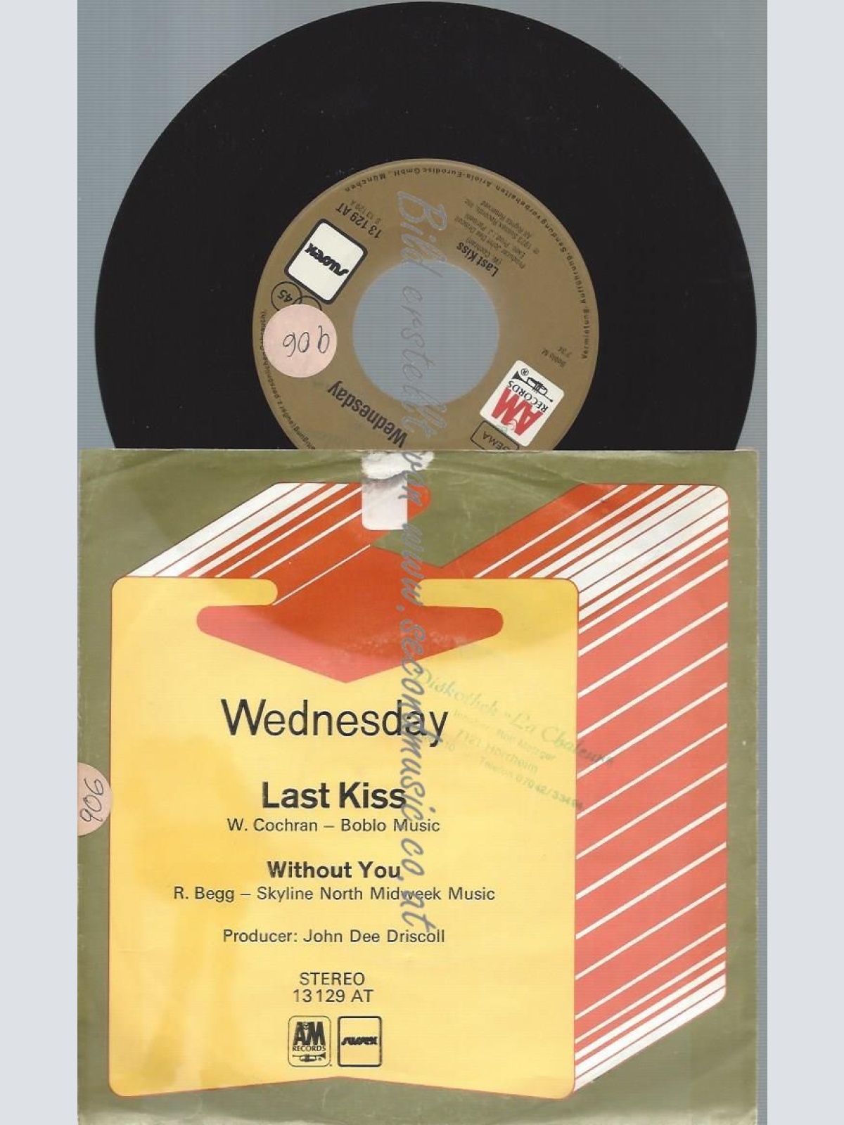 7" Wednesday   – Last Kiss /PROMO