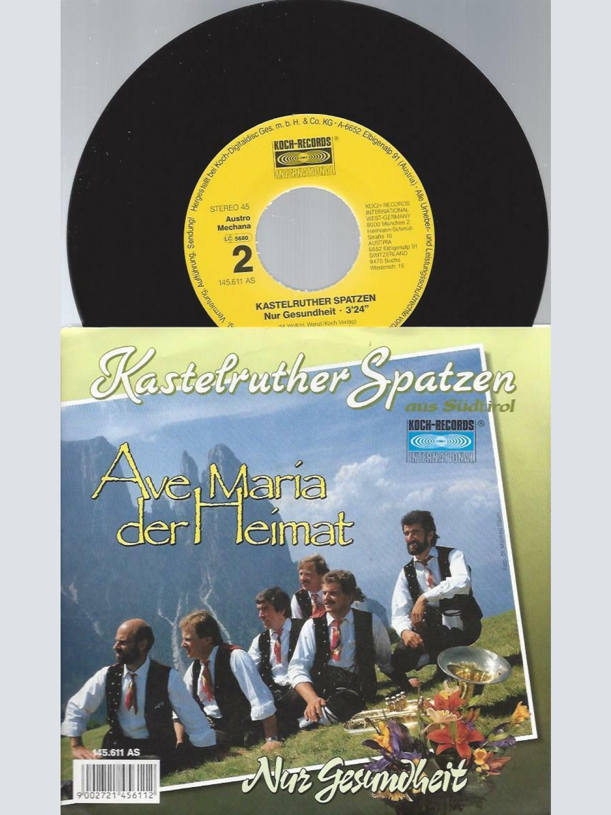 7"  Kastelruther Spatzen – Ave Maria Der Heimat