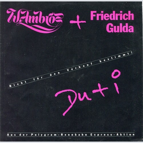7", S/Sided, Promo W. Ambros* + Friedrich Gulda - Du + I