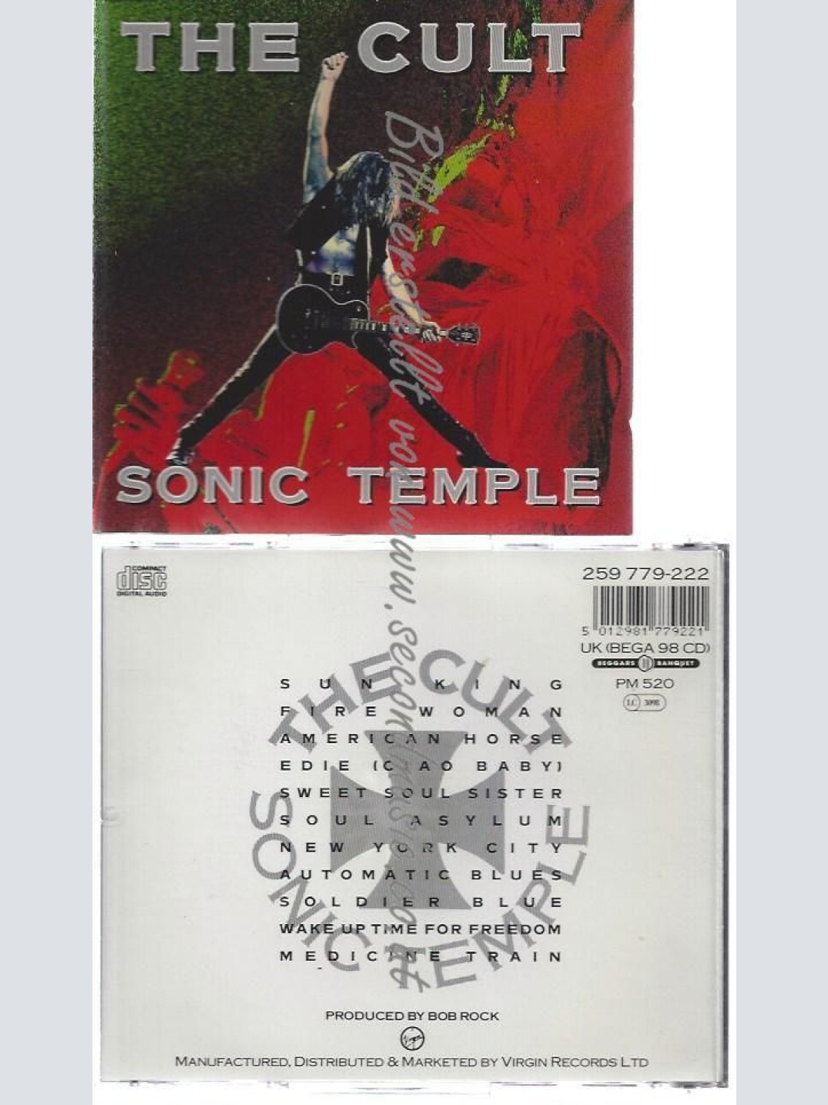 CD--Sonic temple   The Cult