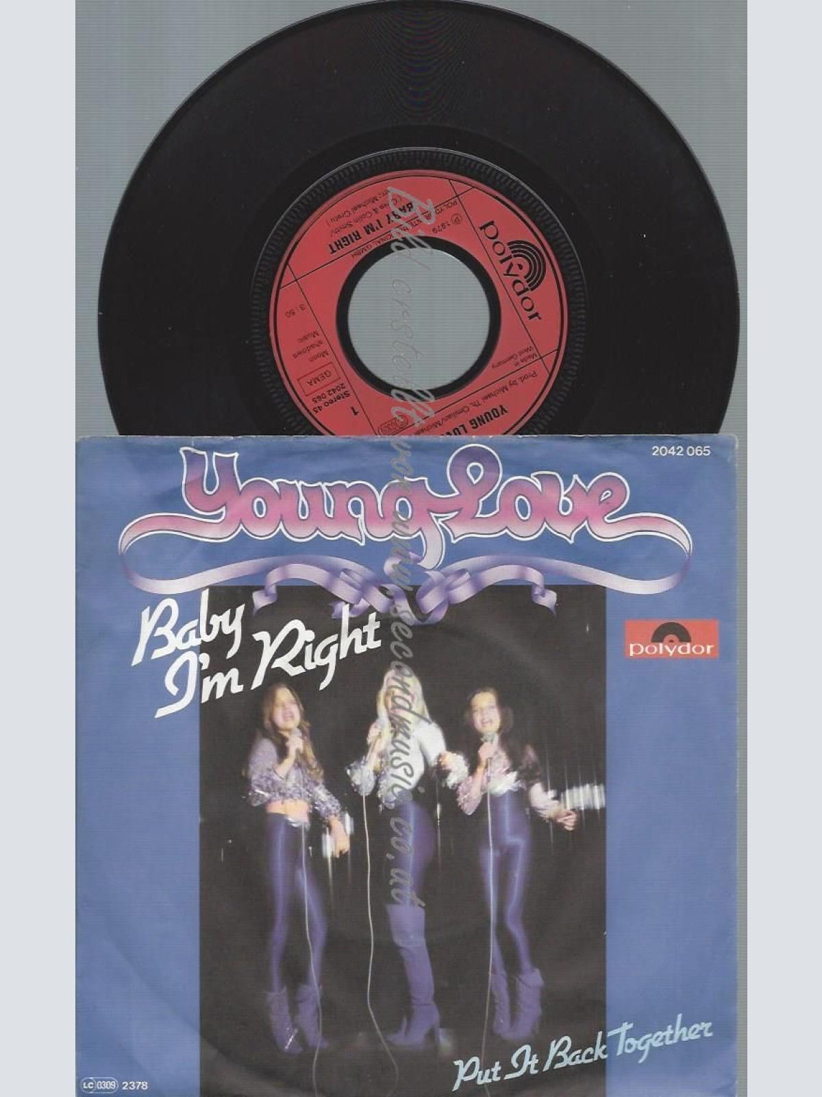 7"  Young Love    Baby I'm Right