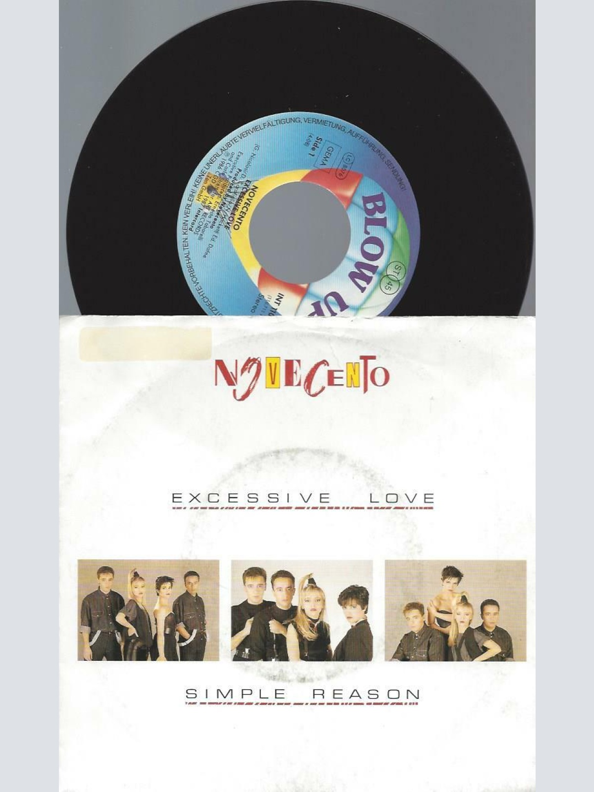 7"  Novecento – Excessive Love