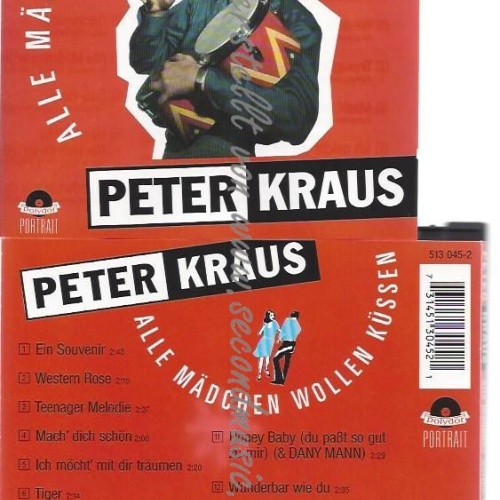 CD--PETER KRAUS--    ALLE MÄDCHEN WOLLEN KÜSSEN