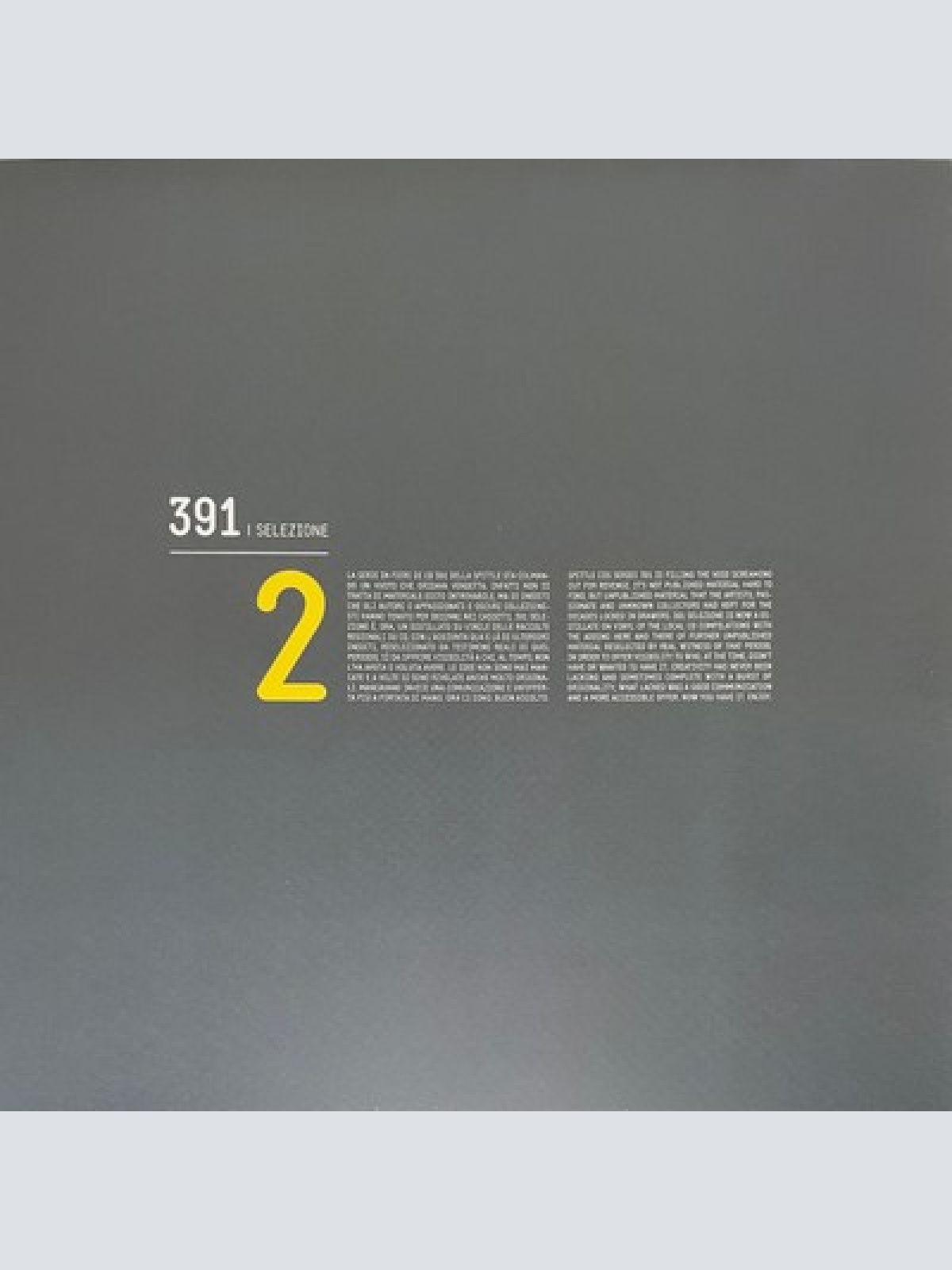 LP, Comp Various - 391 | Selezione 2