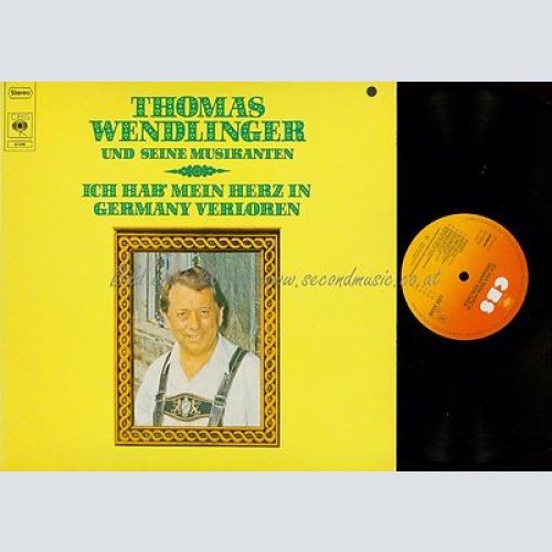 LP--THOMAS WENDLINGER ICH HAB MEIN HERZ IN GERMANY VERLOREN