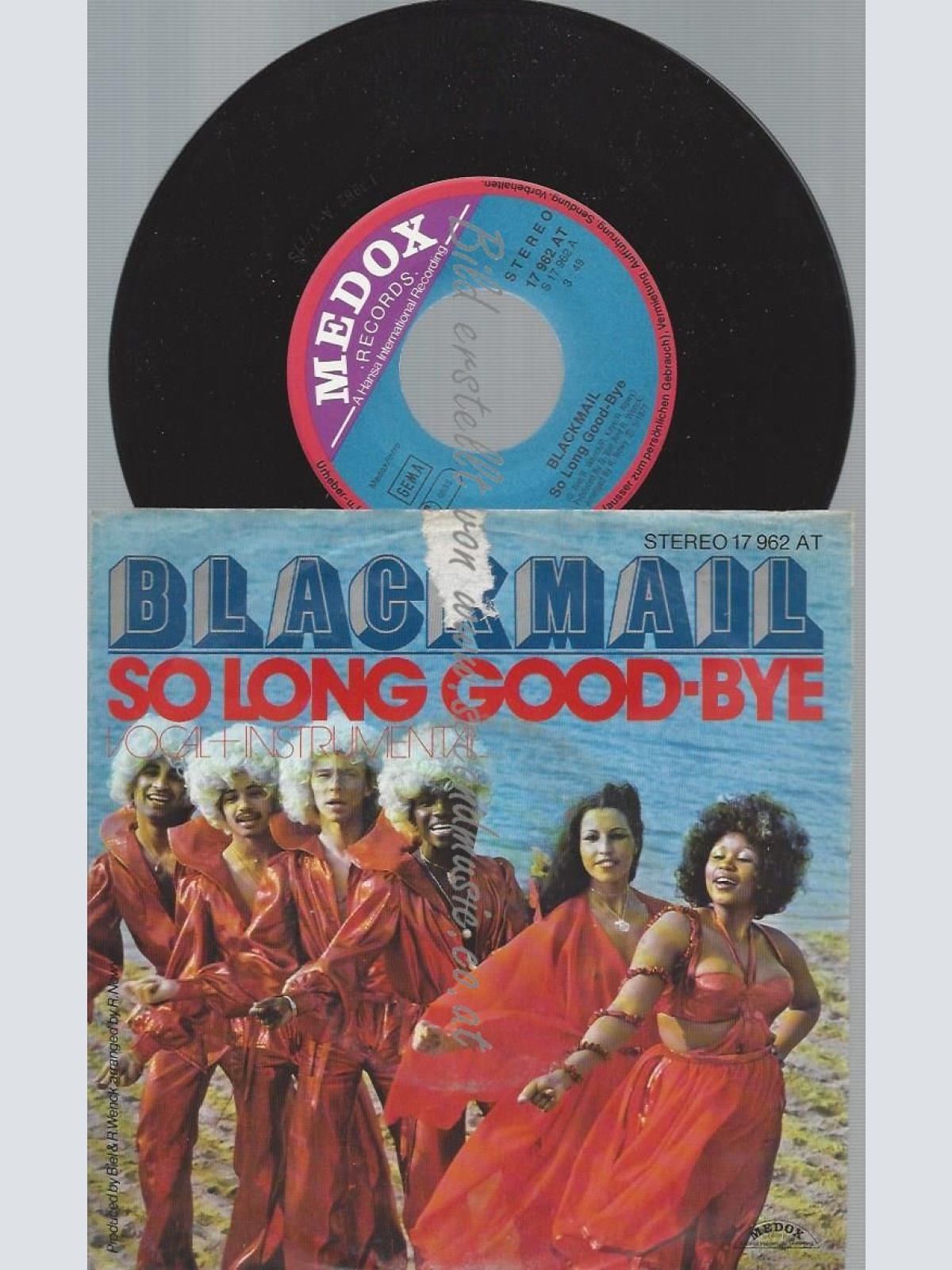 7"  Blackmail   So Long Good-Bye